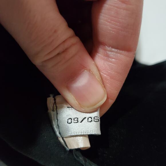 Express Editor VTG Y2K Velour Flare Leg Pants Womens Size 2 Black Mid Rise Soft - Picture 11 of 12